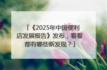 《2025年中国便利店发展报告》发布，看看都有哪些新发现？