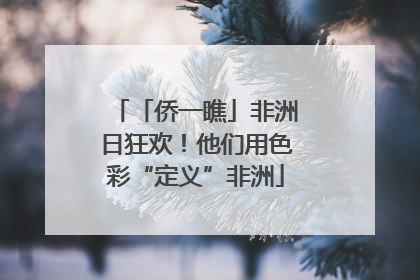 「侨一瞧」非洲日狂欢！他们用色彩“定义”非洲