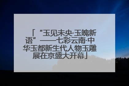 “玉见未央·玉魄新语”——七彩云南·中华玉都新生代人物玉雕展在京盛大开幕