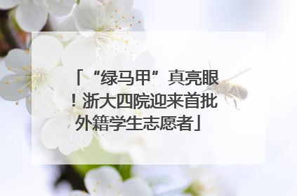 “绿马甲”真亮眼！浙大四院迎来首批外籍学生志愿者