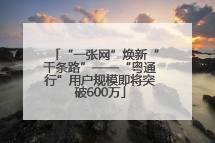 “一张网”焕新“千条路”——“粤通行”用户规模即将突破600万