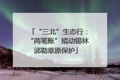 “三北”生态行：“两笔账”撬动锡林郭勒草原保护