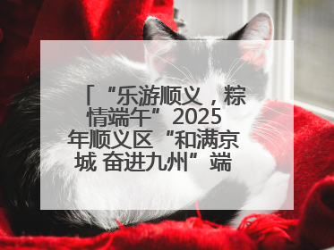 “乐游顺义，粽情端午”2025年顺义区“和满京城 奋进九州”端午主题活动启幕