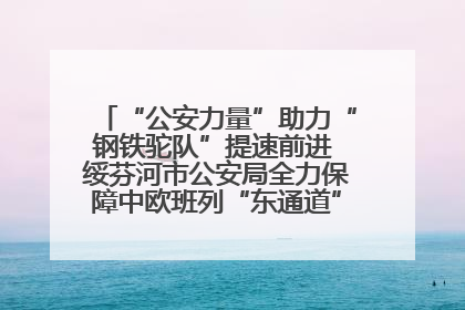 “公安力量”助力“钢铁驼队”提速前进 绥芬河市公安局全力保障中欧班列“东通道”绥芬河隧道贯通