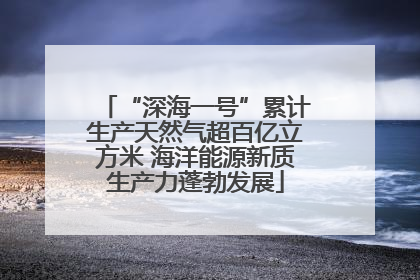 “深海一号”累计生产天然气超百亿立方米 海洋能源新质生产力蓬勃发展