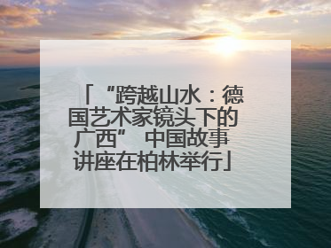 “跨越山水：德国艺术家镜头下的广西” 中国故事讲座在柏林举行