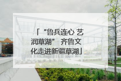 “鲁兵连心 艺润草湖” 齐鲁文化走进新疆草湖