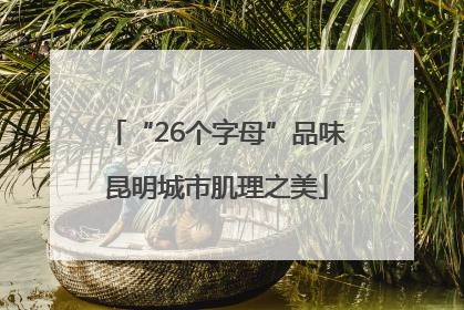 “26个字母”品味昆明城市肌理之美