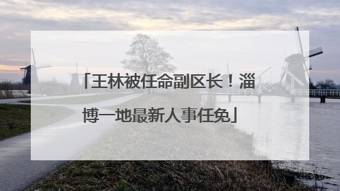 王林被任命副区长！淄博一地最新人事任免