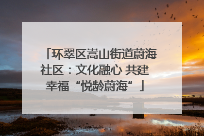 环翠区嵩山街道蔚海社区：文化融心 共建幸福“悦龄蔚海”