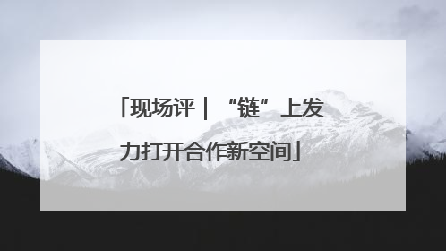 现场评｜“链”上发力打开合作新空间