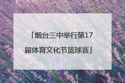 烟台三中举行第17届体育文化节篮球赛