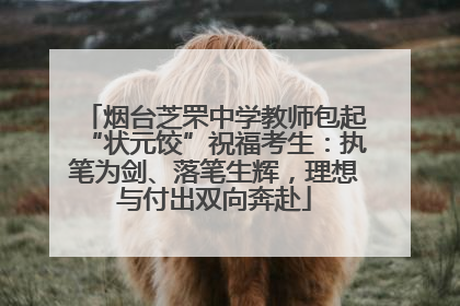 烟台芝罘中学教师包起“状元饺”祝福考生：执笔为剑、落笔生辉，理想与付出双向奔赴