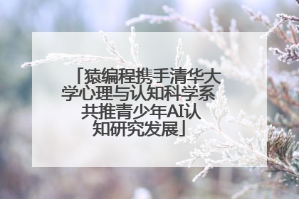 猿编程携手清华大学心理与认知科学系 共推青少年AI认知研究发展