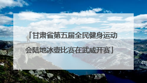 甘肃省第五届全民健身运动会陆地冰壶比赛在武威开赛