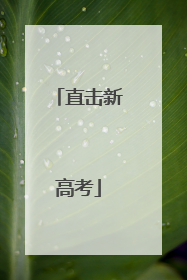 直击新高考