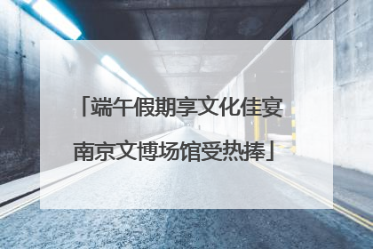 端午假期享文化佳宴 南京文博场馆受热捧