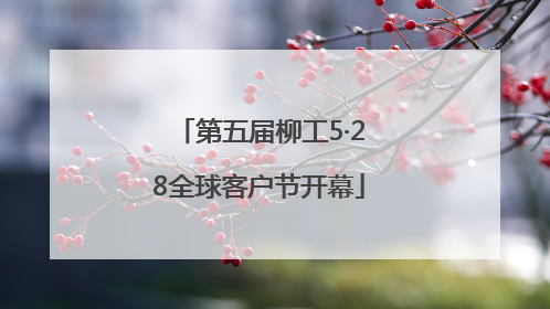 第五届柳工5·28全球客户节开幕