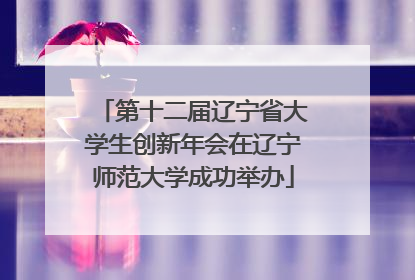 第十二届辽宁省大学生创新年会在辽宁师范大学成功举办