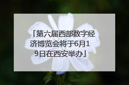 第六届西部数字经济博览会将于6月19日在西安举办