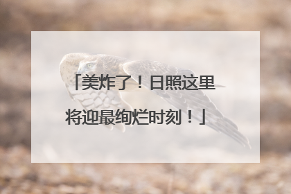 美炸了！日照这里将迎最绚烂时刻！