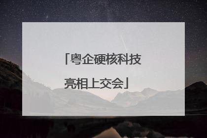 粤企硬核科技亮相上交会