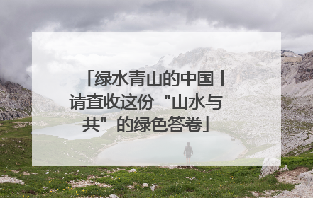 绿水青山的中国丨请查收这份“山水与共”的绿色答卷