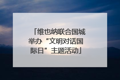 维也纳联合国城举办“文明对话国际日”主题活动