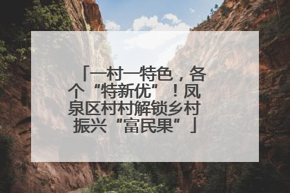 一村一特色，各个“特新优”！凤泉区村村解锁乡村振兴“富民果”