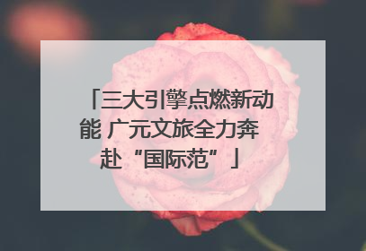 三大引擎点燃新动能 广元文旅全力奔赴“国际范”