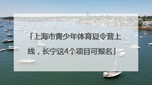 上海市青少年体育夏令营上线，长宁这4个项目可报名