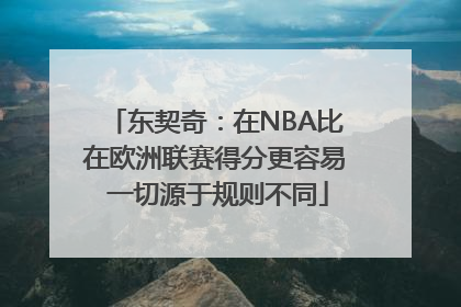 东契奇：在NBA比在欧洲联赛得分更容易 一切源于规则不同
