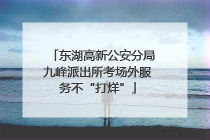东湖高新公安分局九峰派出所考场外服务不“打烊”