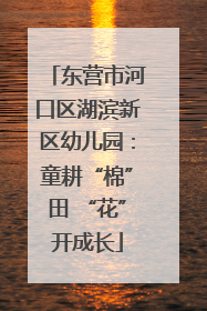 东营市河口区湖滨新区幼儿园：童耕“棉”田 “花”开成长