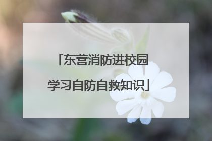 东营消防进校园 学习自防自救知识