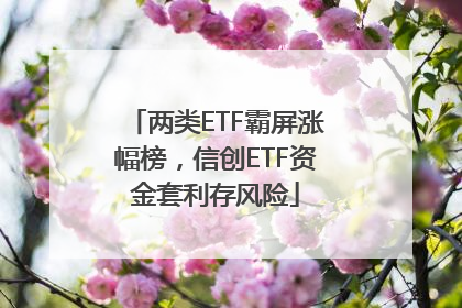 两类ETF霸屏涨幅榜，信创ETF资金套利存风险