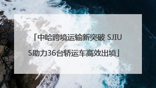 中哈跨境运输新突破 SJIUS助力36台轿运车高效出境