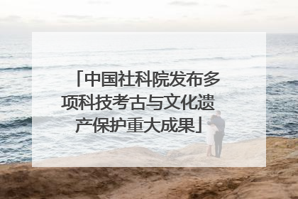 中国社科院发布多项科技考古与文化遗产保护重大成果