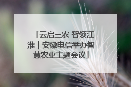 云启三农 智领江淮｜安徽电信举办智慧农业主题会议