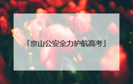 京山公安全力护航高考