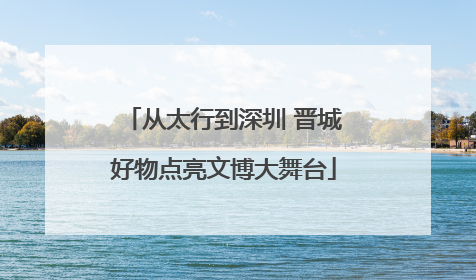 从太行到深圳 晋城好物点亮文博大舞台