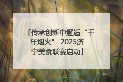 传承创新中邂逅“千年烟火” 2025济宁美食联赛启动