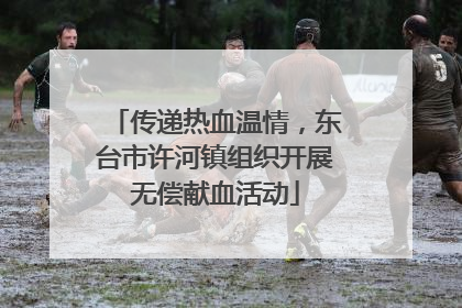 传递热血温情，东台市许河镇组织开展无偿献血活动