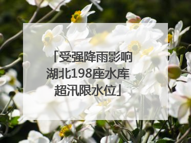 受强降雨影响 湖北198座水库超汛限水位