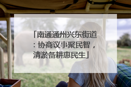 南通通州兴东街道：协商议事聚民智，清淤备耕惠民生