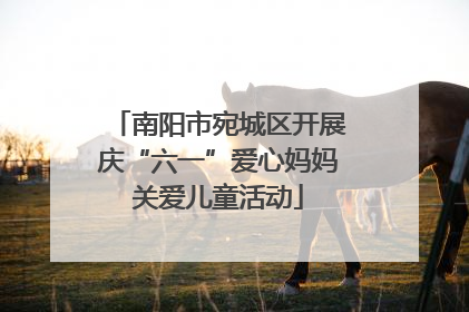 南阳市宛城区开展庆“六一”爱心妈妈关爱儿童活动