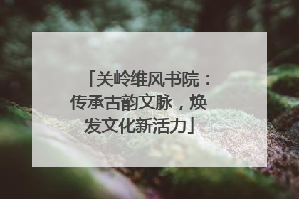 关岭维风书院：传承古韵文脉，焕发文化新活力