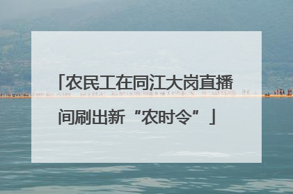 农民工在同江大岗直播间刷出新“农时令”