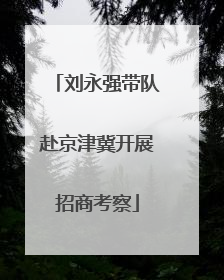刘永强带队赴京津冀开展招商考察