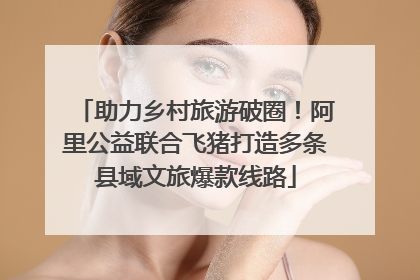 助力乡村旅游破圈！阿里公益联合飞猪打造多条县域文旅爆款线路